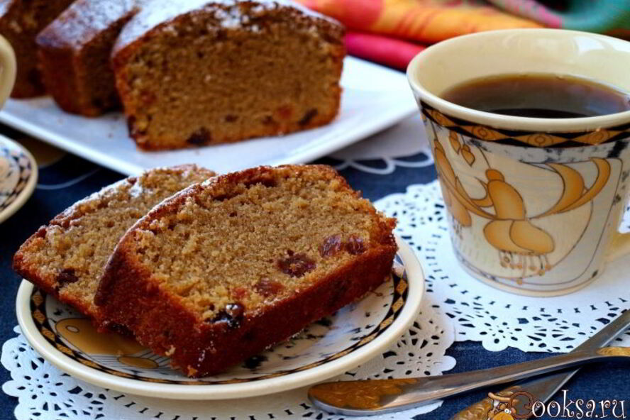 Рецепт кофейный кекс с изюмом