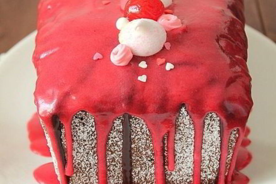 Рецепт кокосовый кекс с бананами и вишней