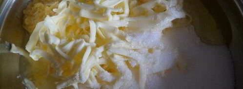 лимонный кекс с мятно-сливочным кремом под шоколадом. Шаг 5