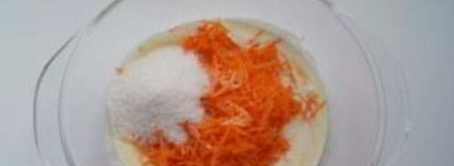 морковные кексы с шоколадной глазурью. Шаг 2