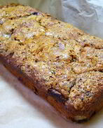 Постный кекс с бананами, шоколадом и кленовым сиропом