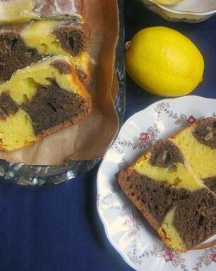 Шоколадно-лимонный кекс