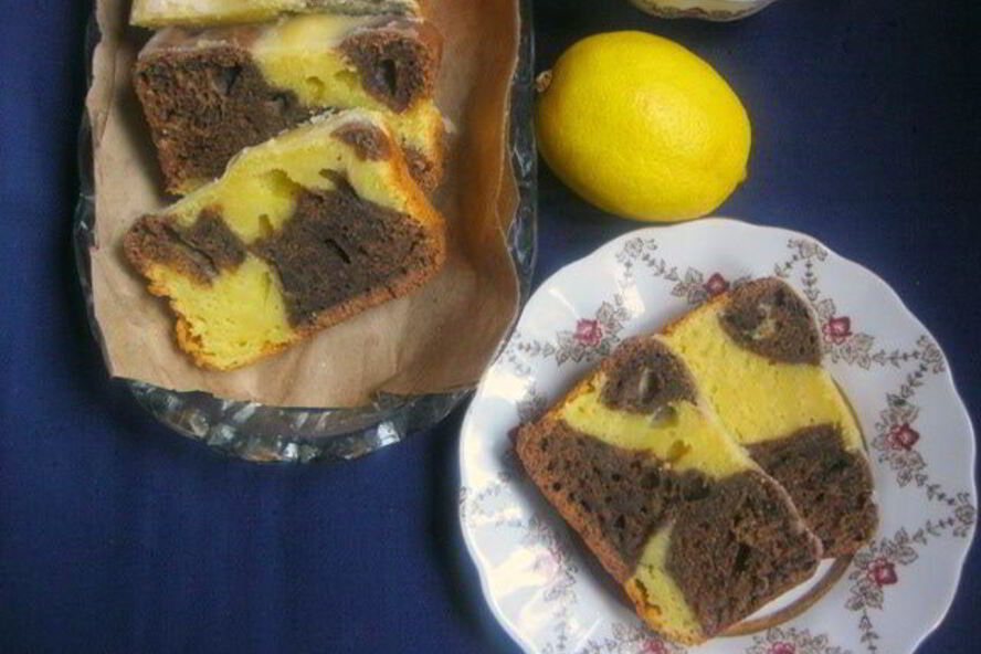 Рецепт шоколадно-лимонный кекс