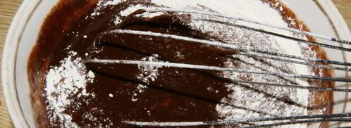 шоколадный фондан. Шаг 3