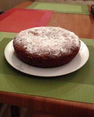 Шоколадный кекс с орехами в мультиварке