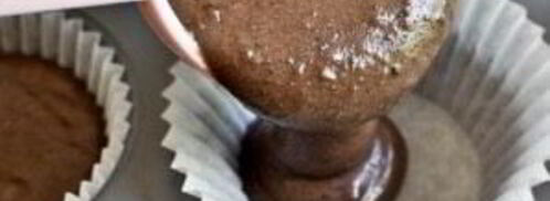 шоколадные капкейки с арахисовым кремом. Шаг 3