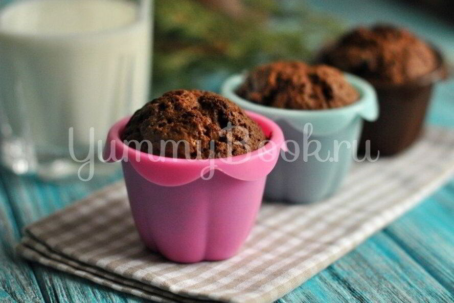 Рецепт шоколадные кексы с вишней