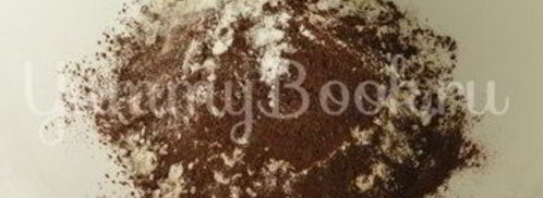 шоколадные кексы с вишней. Шаг 2