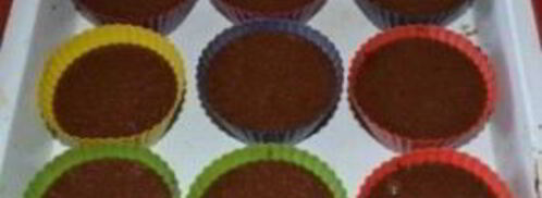 шоколадные кексы в формочках. Шаг 7