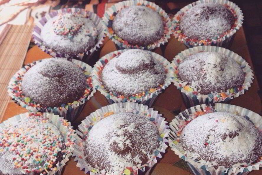 Рецепт шоколадные мини-кексы