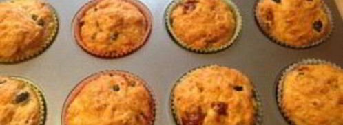 соленые кексики с оливками и вялеными помидорами. Шаг 9