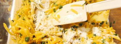 тыквенный закусочный кекс с зеленым луком. Шаг 4