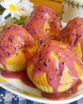 Вкусные кексики в силиконовых формочках