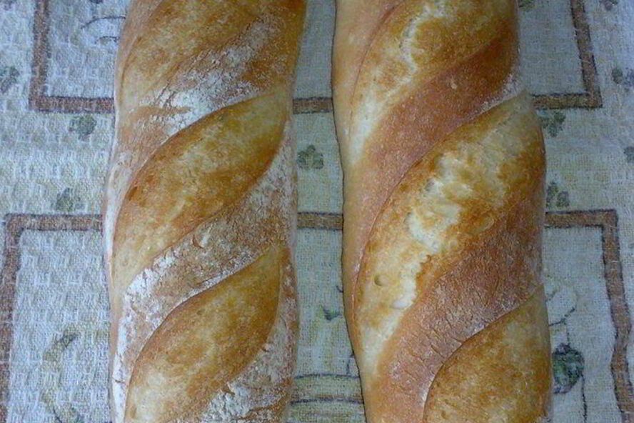 Рецепт багеты на тесте холодного брожения