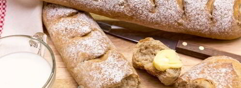 багеты с цельнозерновой мукой и отрубями. Шаг 10