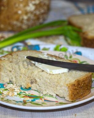 Хлеб из овсяной муки в хлебопечке