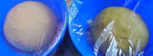 хлеб с чаем матча и грецким орехом. Шаг 8