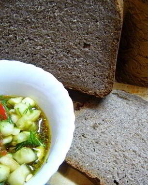 Хлебушек из цельнозерновой и льняной муки