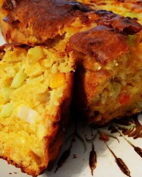 Мегаовощной ароматный хлеб с сыром