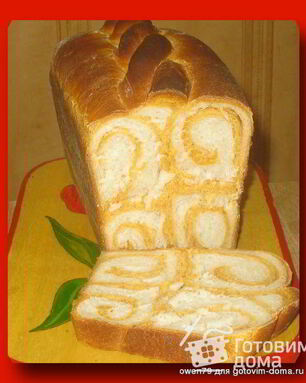 Рулетный узорный хлеб