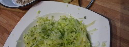 цельнозерновой хлеб с кабачком и семечками подсолнуха. Шаг 3