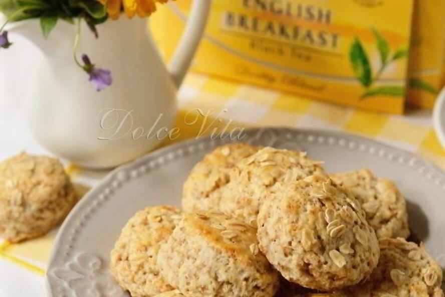 Рецепт цельнозерновые мини-сконы с овсяными хлопьями