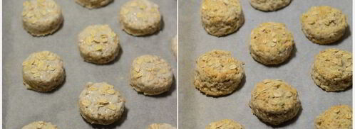 цельнозерновые мини-сконы с овсяными хлопьями. Шаг 4