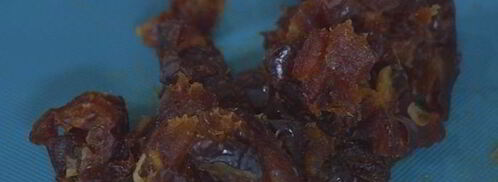 хрустящие конвертики с фетой, ветчиной и финиками. Шаг 2