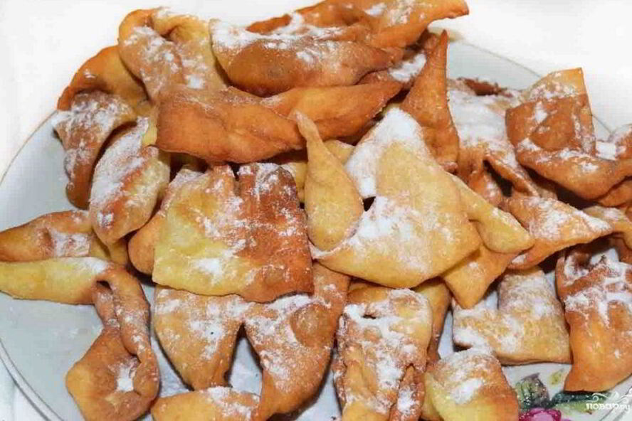 Рецепт хворост с водкой