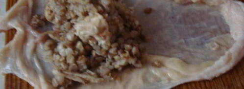 куриные конвертики с гречкой. Шаг 3