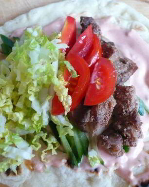 Домашний лаваш с начинкой