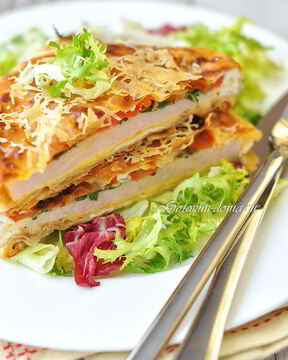 Горячая закуска в лаваше Ека