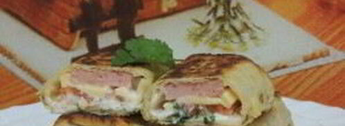 горячий лаваш с начинкой. Шаг 9