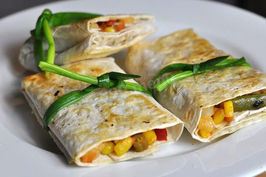 Рецепт итальянская овощная смесь в лаваше