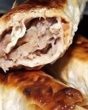 Хрустящие трубочки из лаваша с фаршем