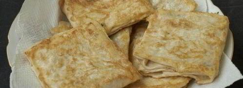 конвертики из лаваша с сыром и зеленью. Шаг 8