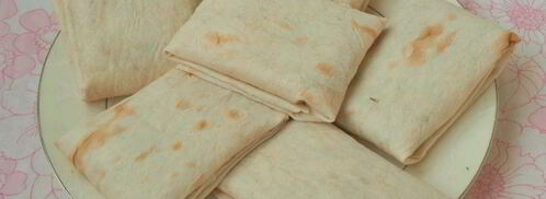 конвертики из лаваша с ветчиной и сыром. Шаг 5