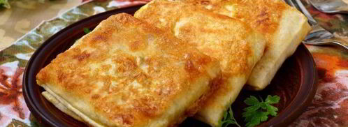 конвертики из лаваша с ветчиной и сыром. Шаг 8