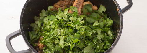 конвертики с мясом и фасолью в лаваше. Шаг 7