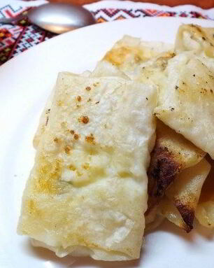 Конвертики с творогом из лаваша