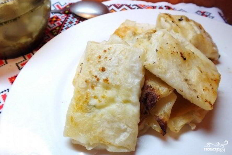 Рецепт конвертики с творогом из лаваша