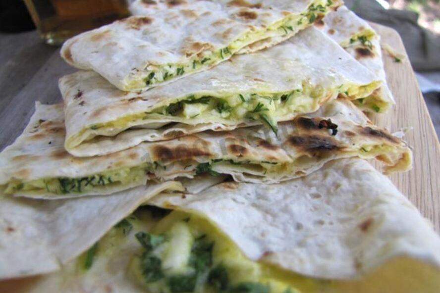 Рецепт лаваш с адыгейским сыром