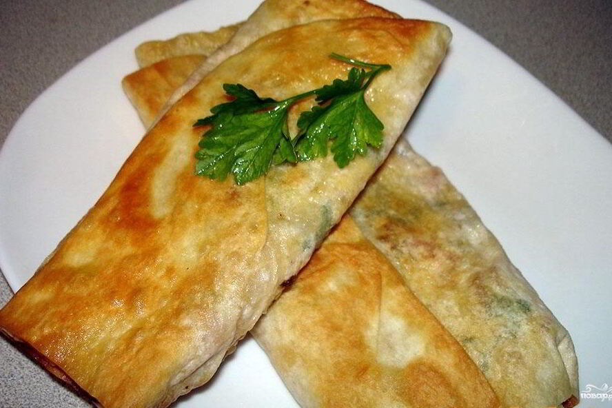 Рецепт лаваш с колбасой и сыром