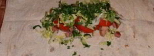 лаваш с копченой курицей. Шаг 9