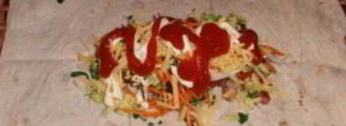 лаваш с копченой курицей. Шаг 10