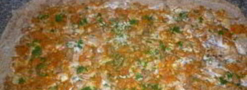 лаваш с курицей и морковкой. Шаг 3