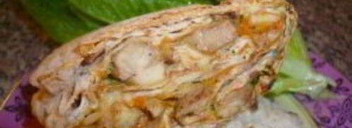 лаваш с курицей и морковкой. Шаг 7