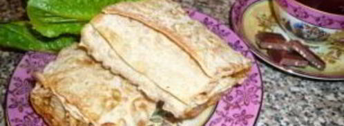 лаваш с курицей и морковкой. Шаг 8