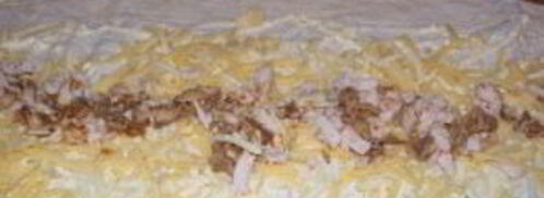 лаваш с курицей и яйцом. Шаг 3