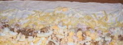 лаваш с курицей и яйцом. Шаг 4